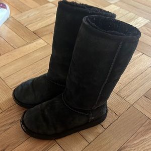 Blk tall guy boots used condition size 1